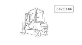 Вилочный погрузчик XCMG XVB25-LPG