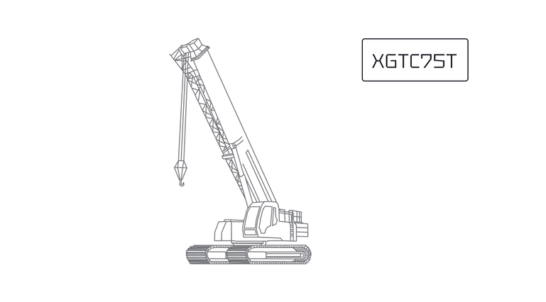Гусеничный телескопический кран XCMG XGTC75T